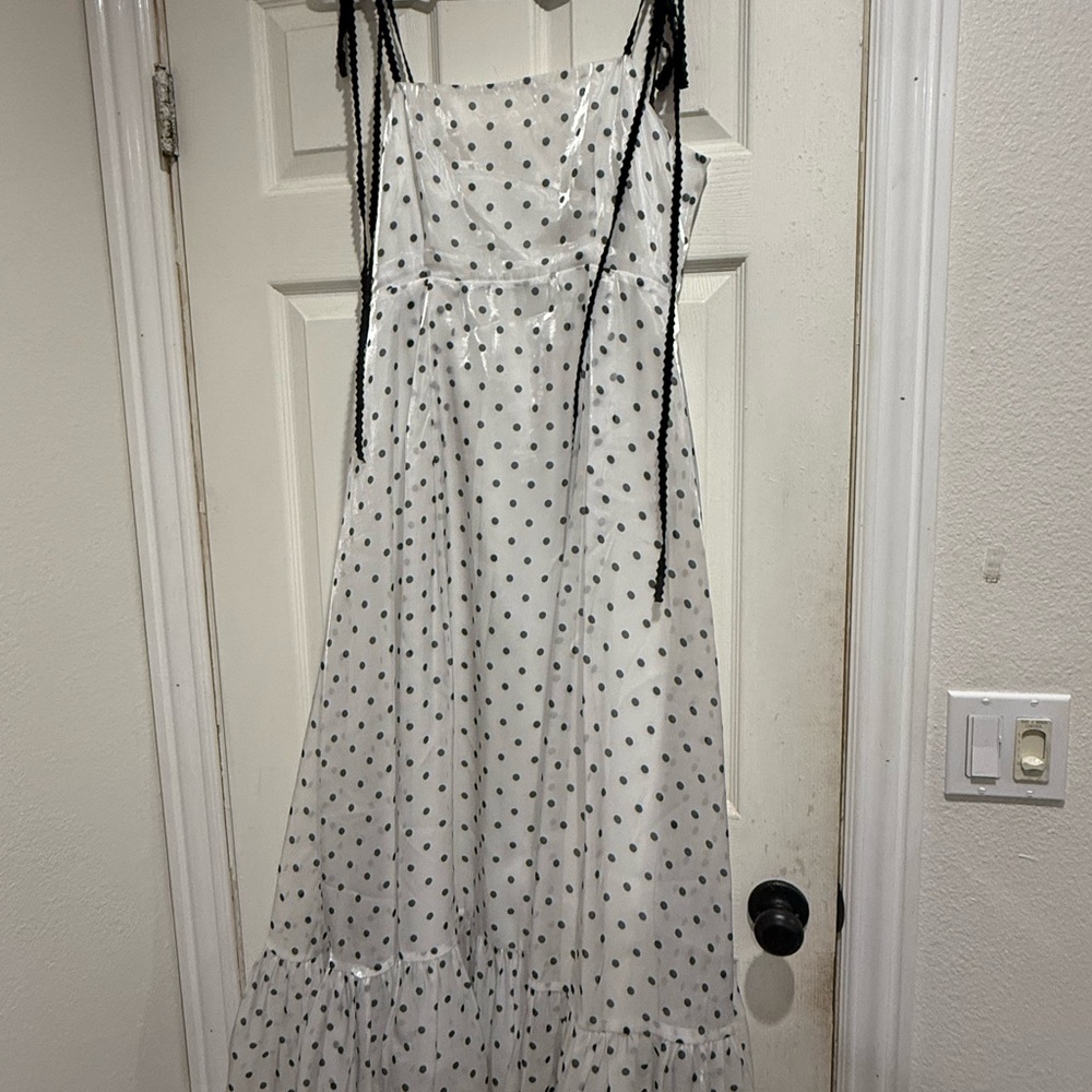 Sister Jane White and Black Polka Dot Maxi Dress - Picture 2 of 4